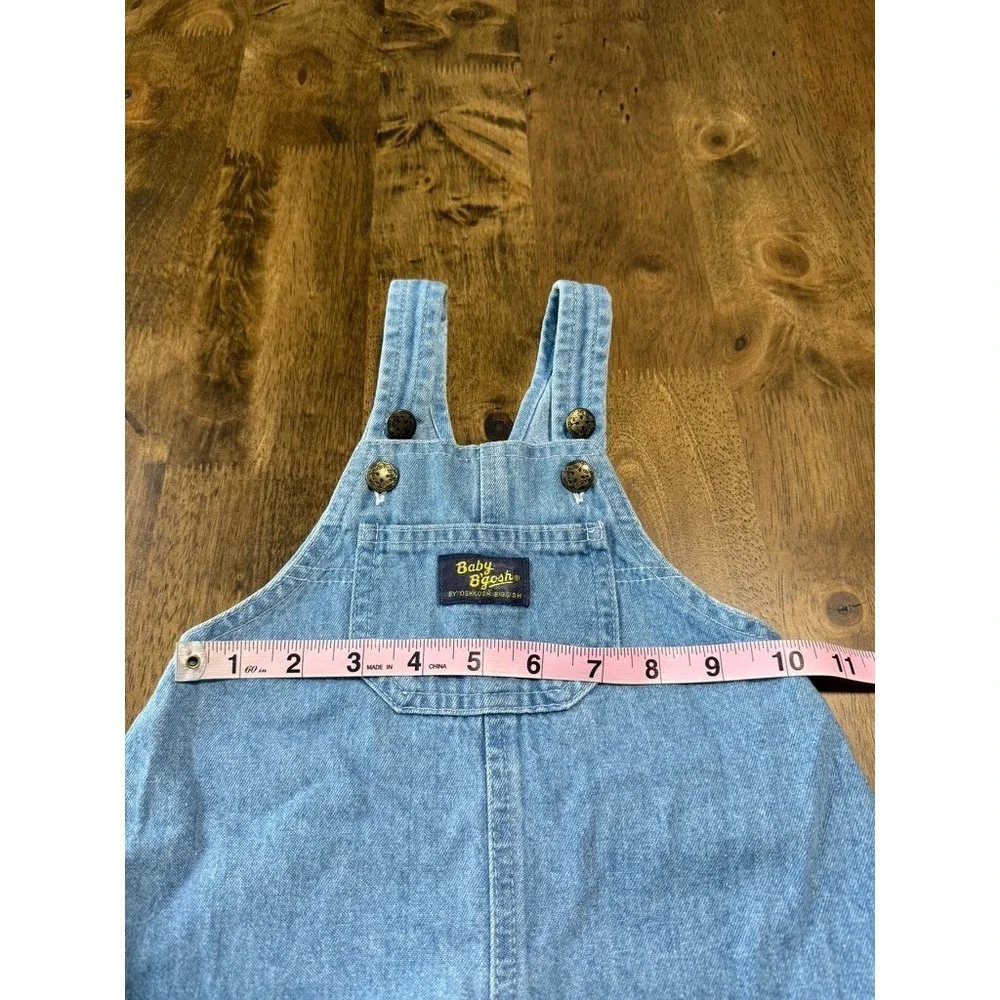 BABY Bgosh Boy Girl unisex OshKosh denim Bubble romper vintage cotton size 3/6 M